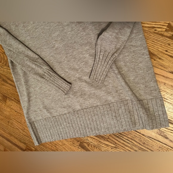 Melanie Lyne Mock Neck Rib Knit Sweater in colour Dark Oatmeal- XS - Picture 11 of 13